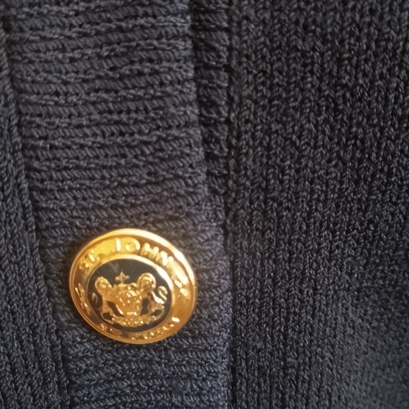 St. John Knit Classic Navy Blue Pant Suit SZ 4/S. - Picture 3 of 12